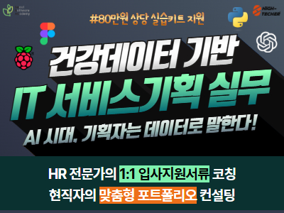 (성북4기)헬스케어 분야 서비스기획자 부트캠프 4기 : 데이터 분석부터 기획까지